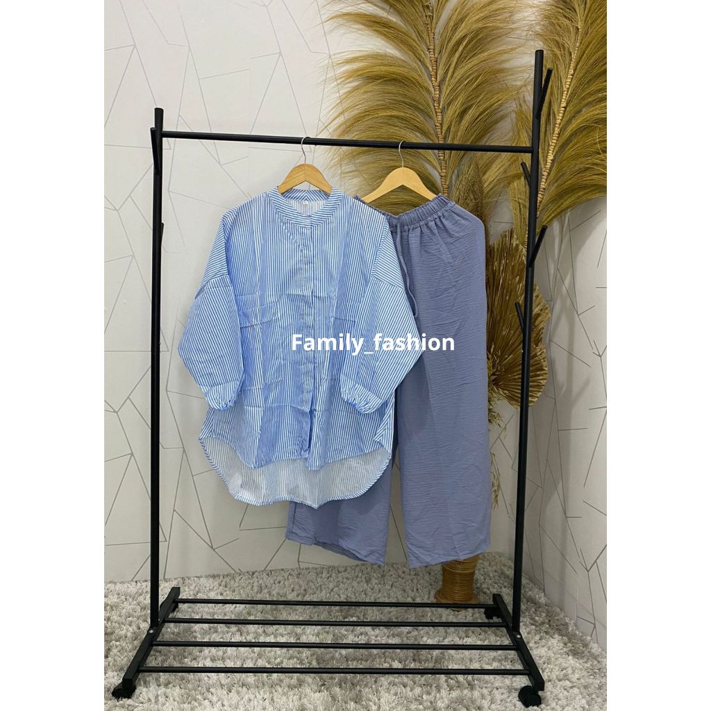 Oneset Sieju Katun Kulot Crincle JUMBO XXL