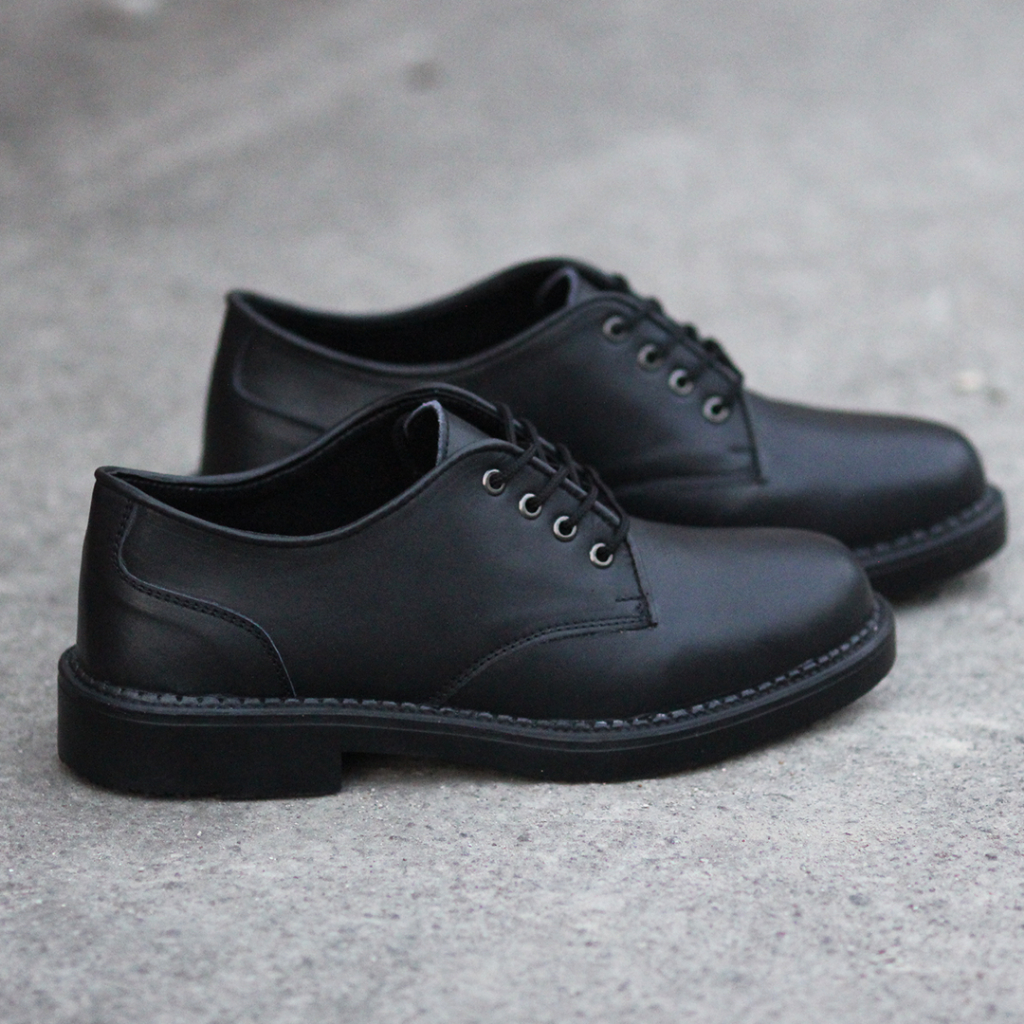 Sepatu Pantofel Formal Hitam Pria Model Brodo Sepatu PDH TNI Polri Pria