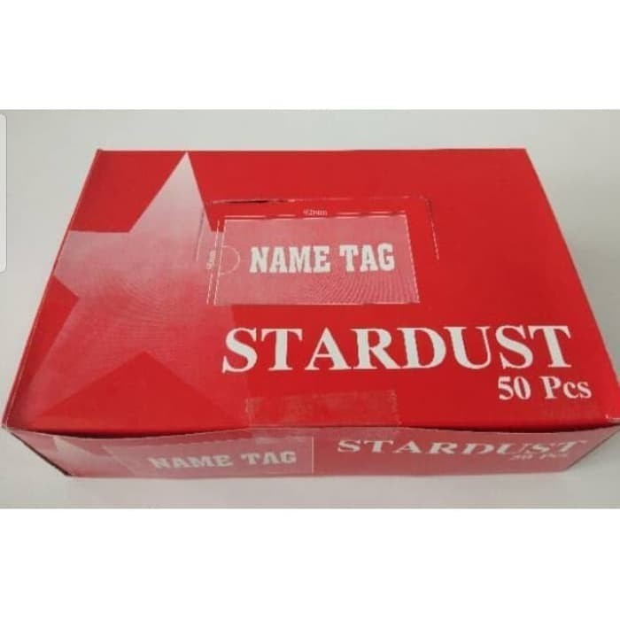 

NAME TAG ID CARD STARDUST PENITI & JEPIT ( PAK ISI 50 PCS )
