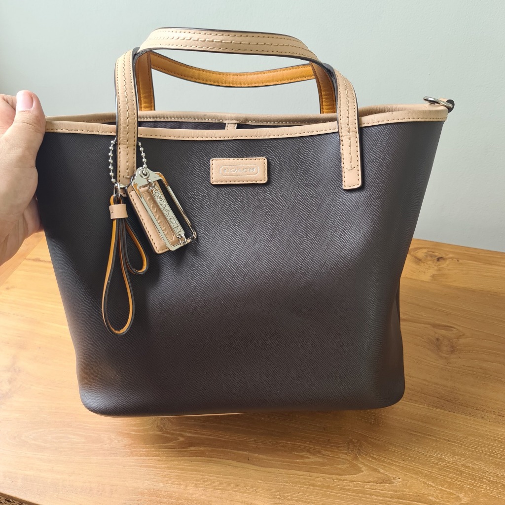 100% ORI Preloved Coach Metro Saffiano Leather Tote Bag