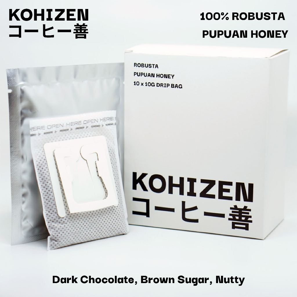 

KOHIZEN Robusta Pupuan Honey Drip Bag Box 10 x 10gr