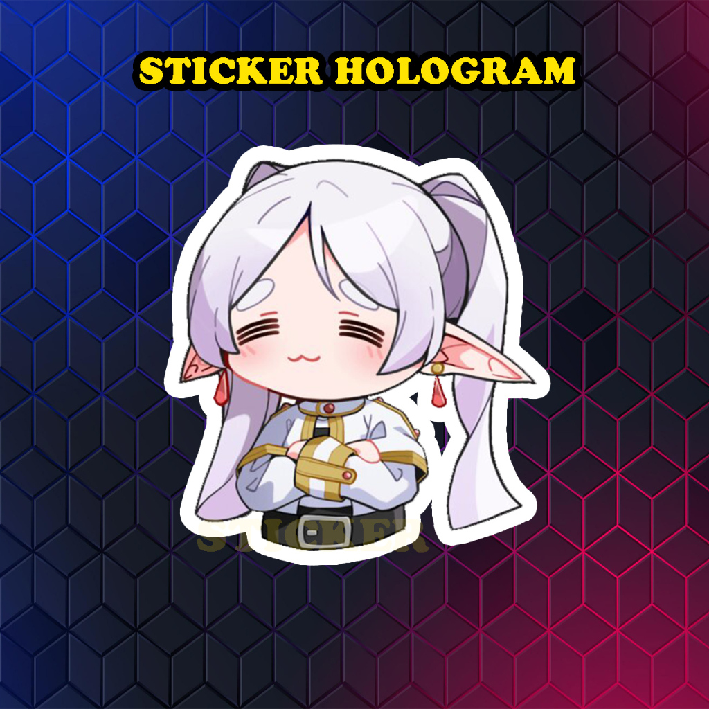 

Stiker Hologram FRIEREN ukuran 7 cm