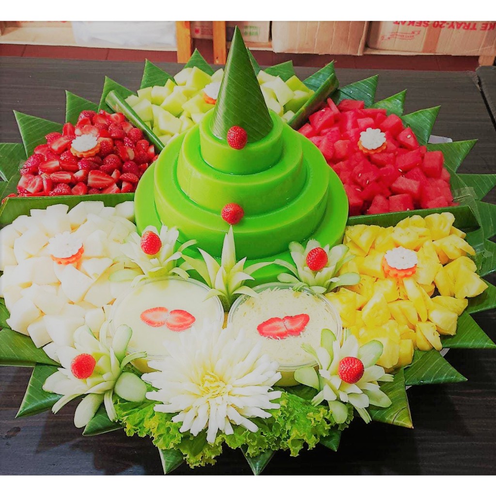 

Tumpeng Puding/ Tumpeng Puding Spesial/ Tumpeng Puding Buah/ Buah Segar/ Puding Buah/ Tumpeng 15 Porsi