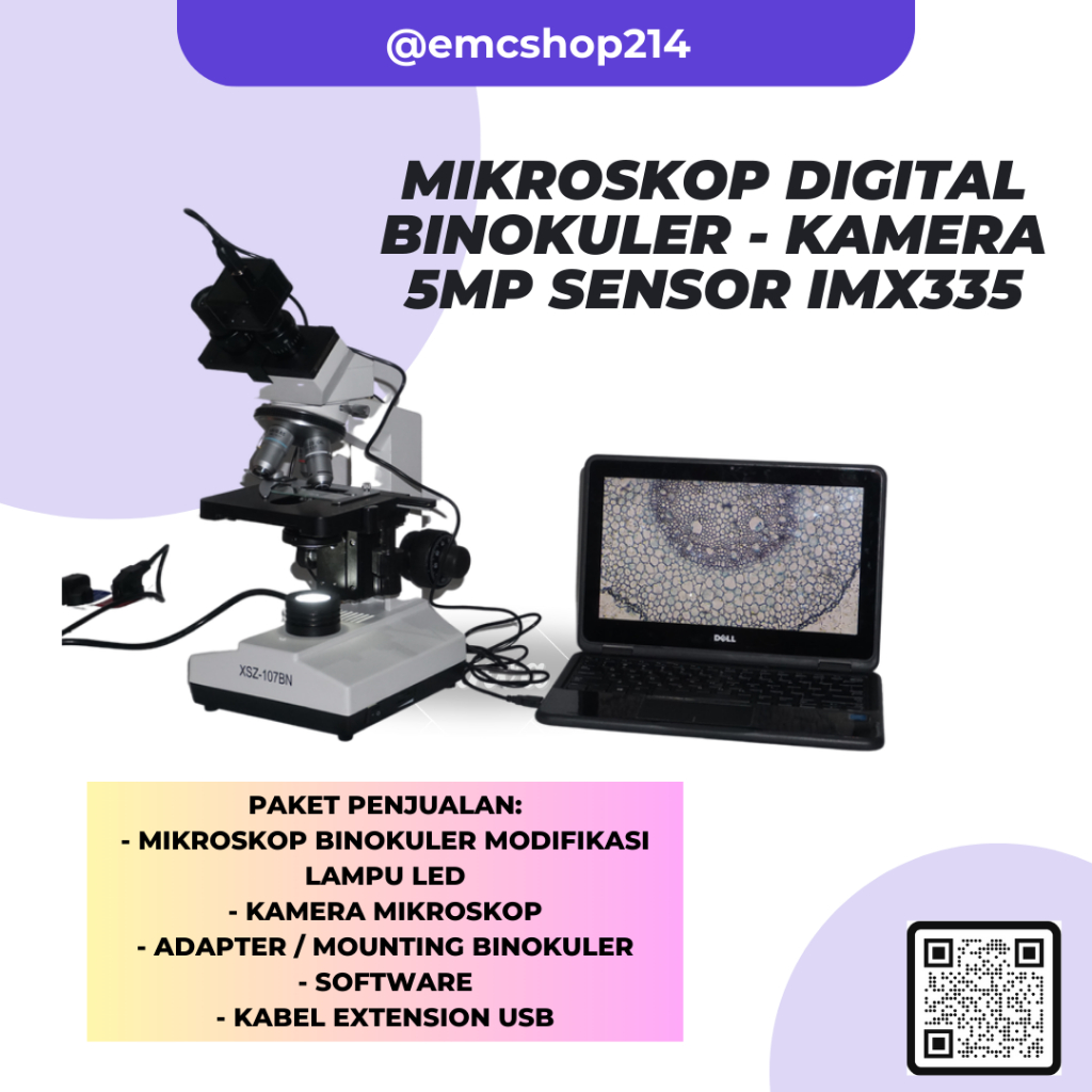 Mikroskop Digital Binokuler - Kamera 5MP Sensor IMX335