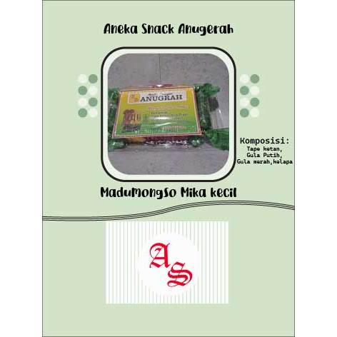 

Madumongso Makanan Tradisional Jawatengah Pati diproduksi Aneka Snack Anugerah