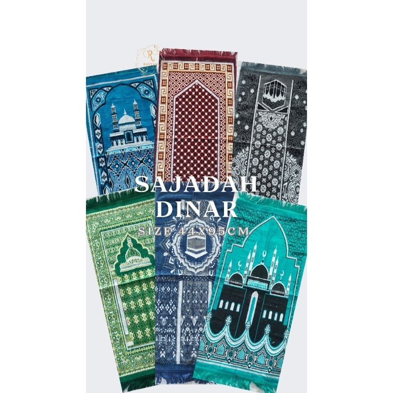 Sajadah Midi Tanggung 44x95cm Dinar Bulu Tebal