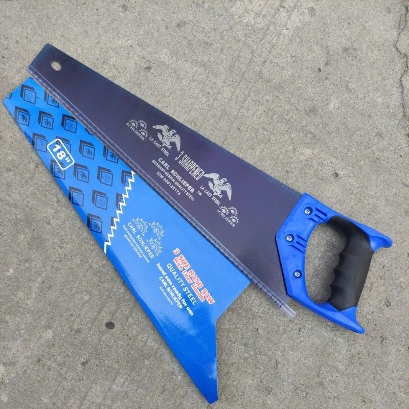 CARL SCHLIEPER Gergaji kayu 18 Inch GAGANG KARET cap mata