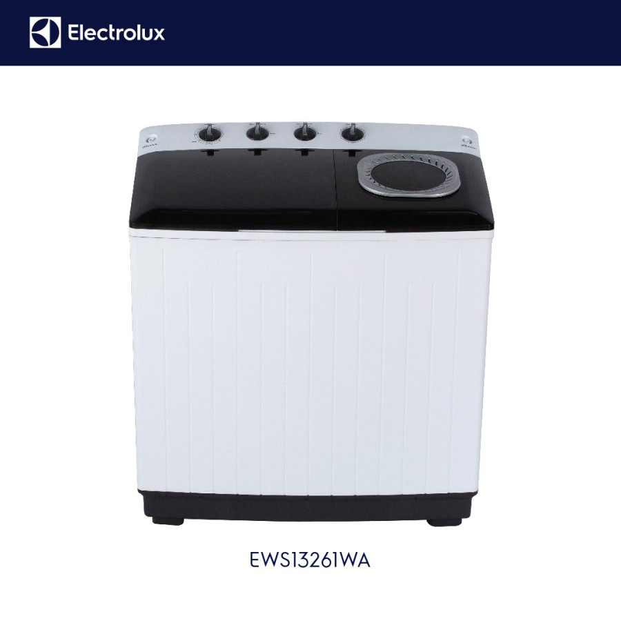 Electrolux Mesin Cuci 2 Tabung 12 Kg EWS13261WA / EWS13261 WA / EWS 13261WA