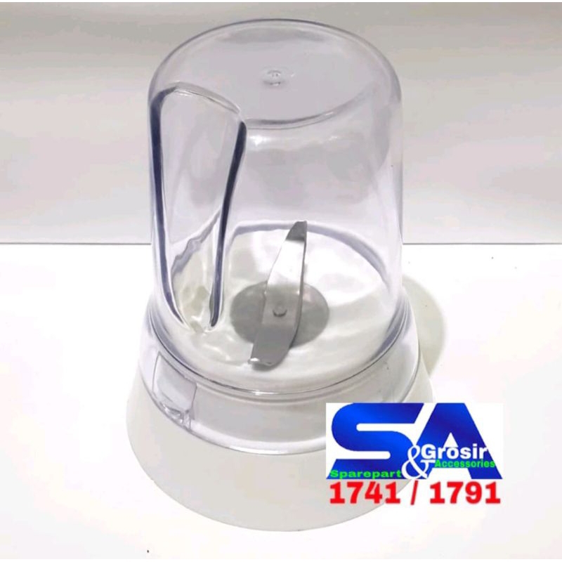 Gelas SET Bumbu Philips 1741/1791 Pisau MILL Gilingan Blender Cucina