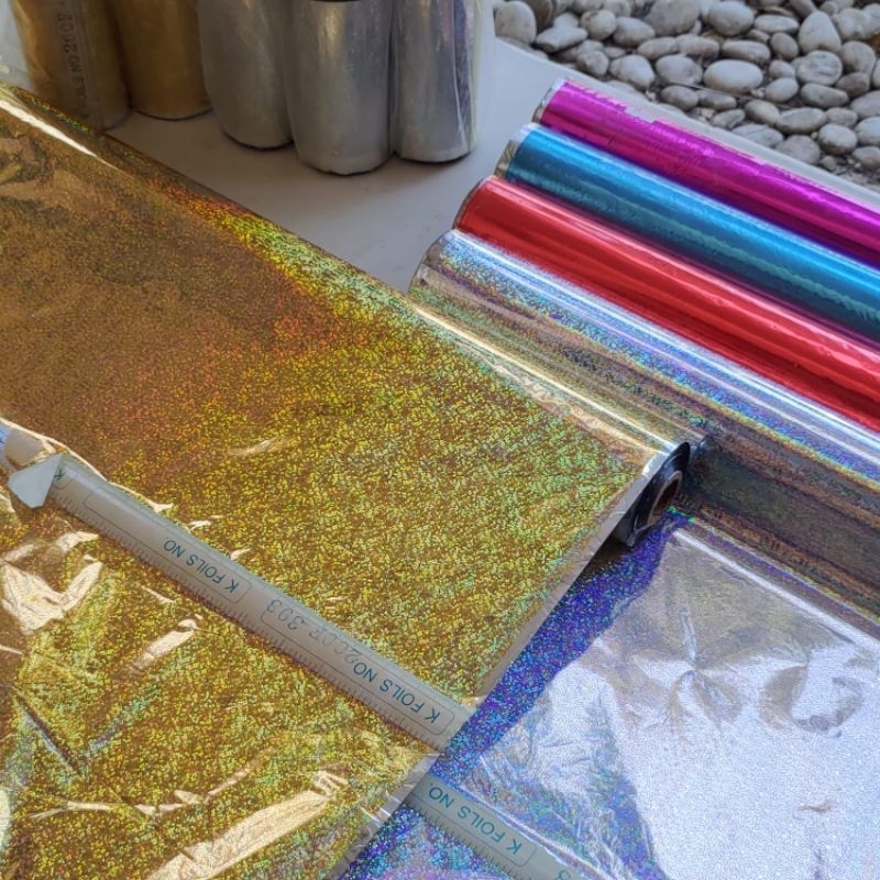 

Kertas kado Hologram 3D / Hot stamp print / Kertas foil - Murah