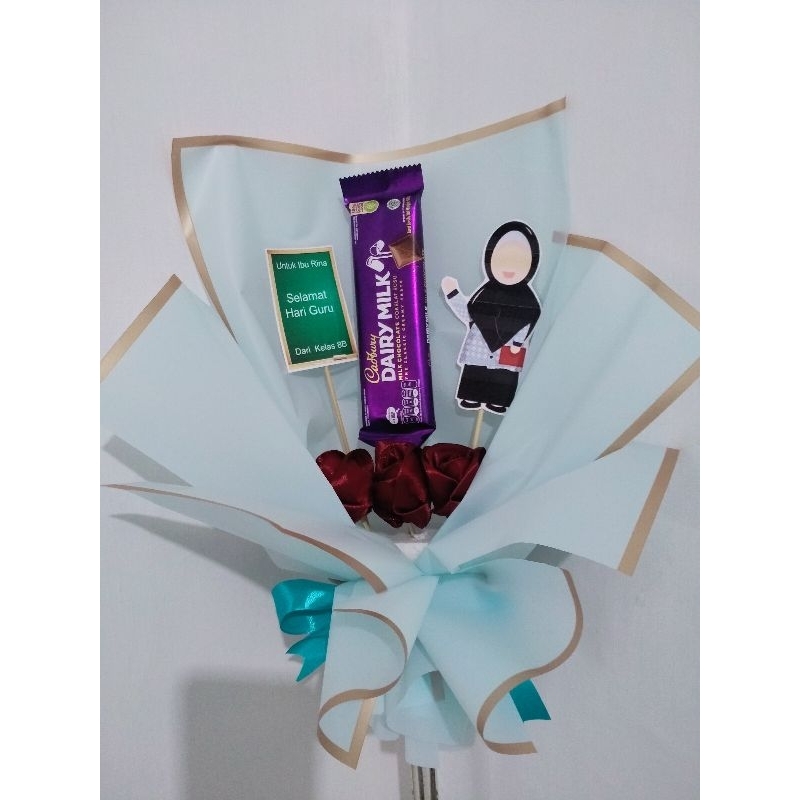 Buket hari guru coklat bouquet murah