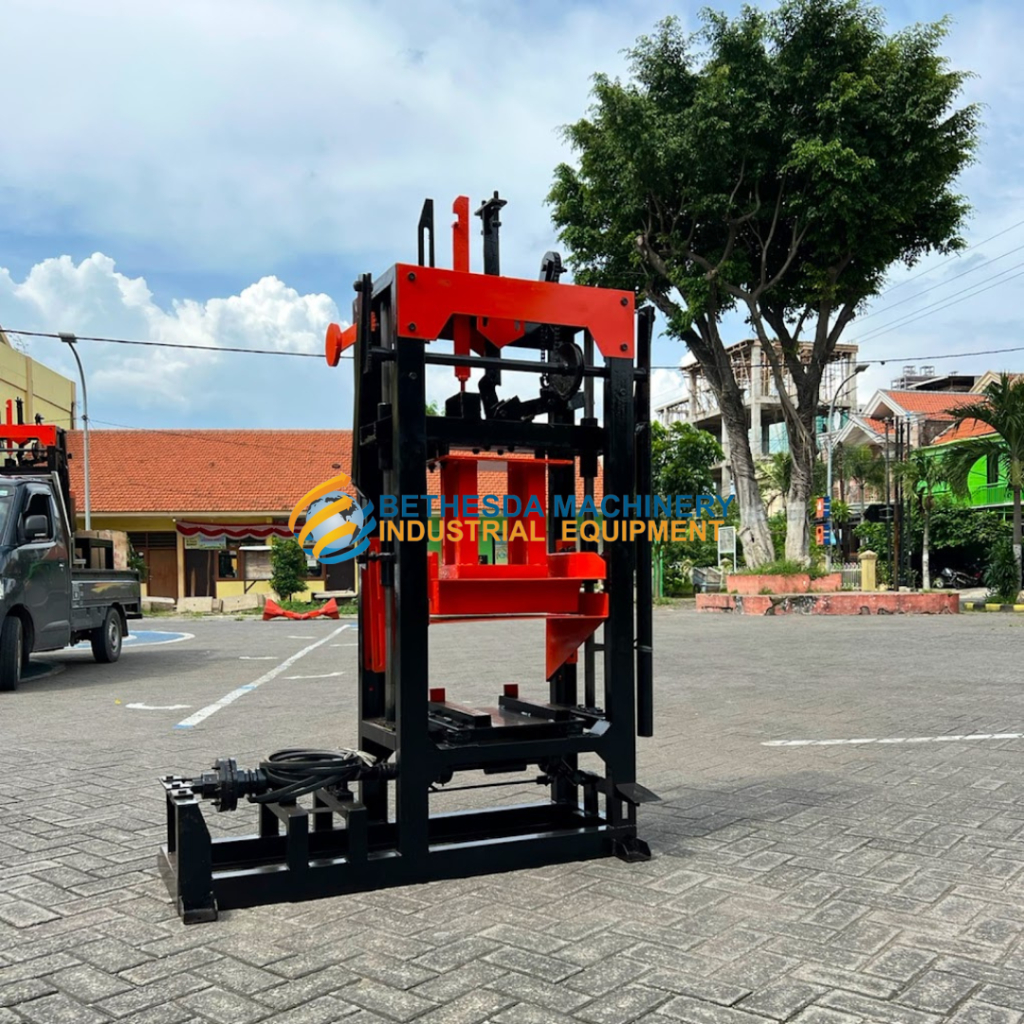 Mesin Press Batako block - mesin cetak 4 pcs paving lengkap mesin