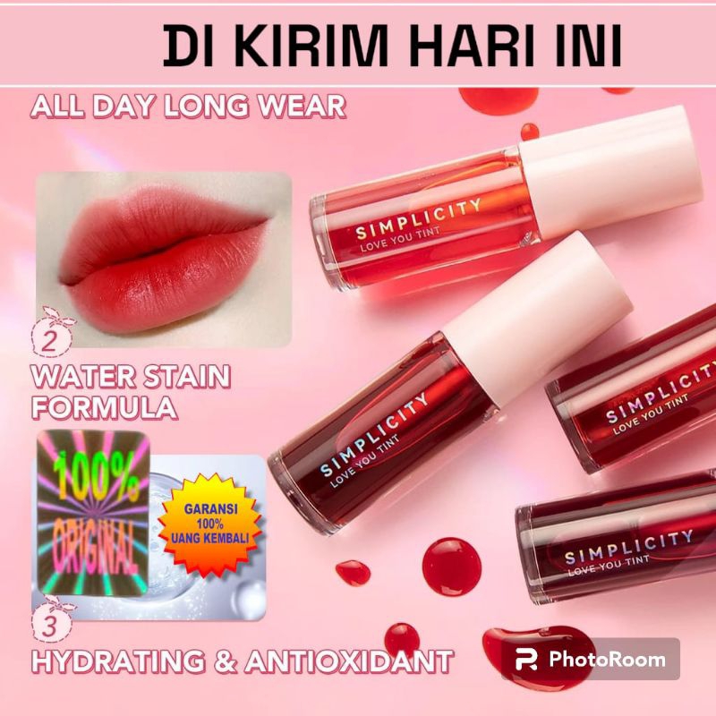 lip tint liptint you y o u original lipstik waterproof tahan lama