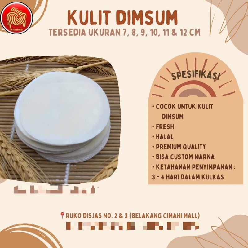 

Kulit Dimsum Premium Mister Mie 500 gr