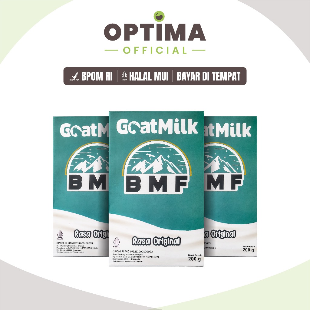 

Susu Kambing BMF - Paket 3 Box Susu Kambing BMF Rasa Original Etawa BPOM Halal