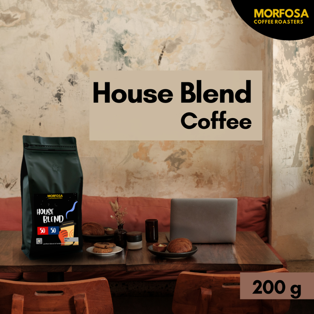 

Biji Kopi Bubuk House Blend Coffee Arabika Robusta 200gr