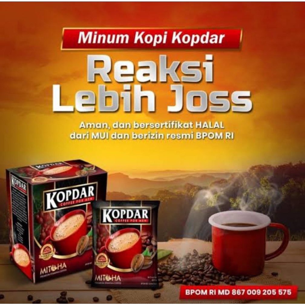

Kopdar Kopi Stamina Pria Dewasa -Kopi Kopdar Exsotica Coffee (ISI 5 SACHET)