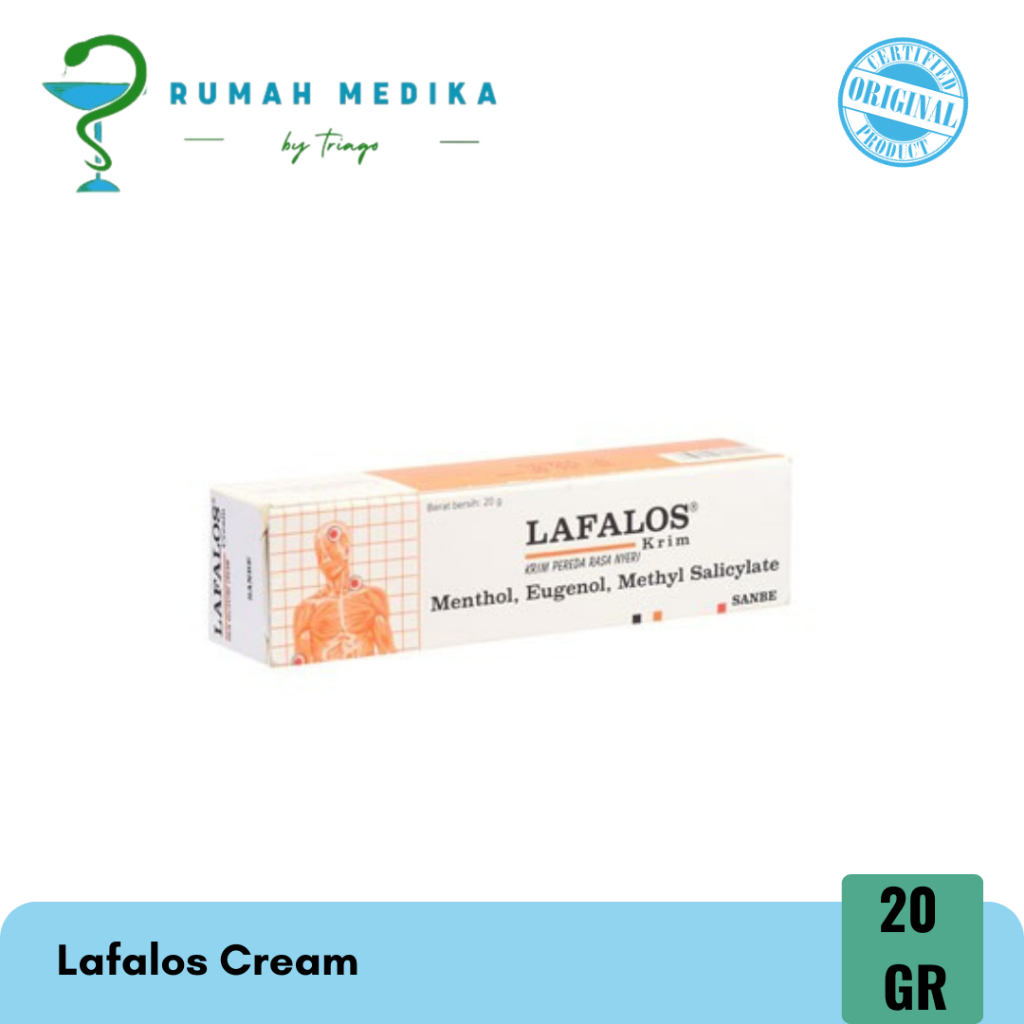 Lafalos Cream 20 Gr Krim Pereda Nyeri Krim Untuk Keselo