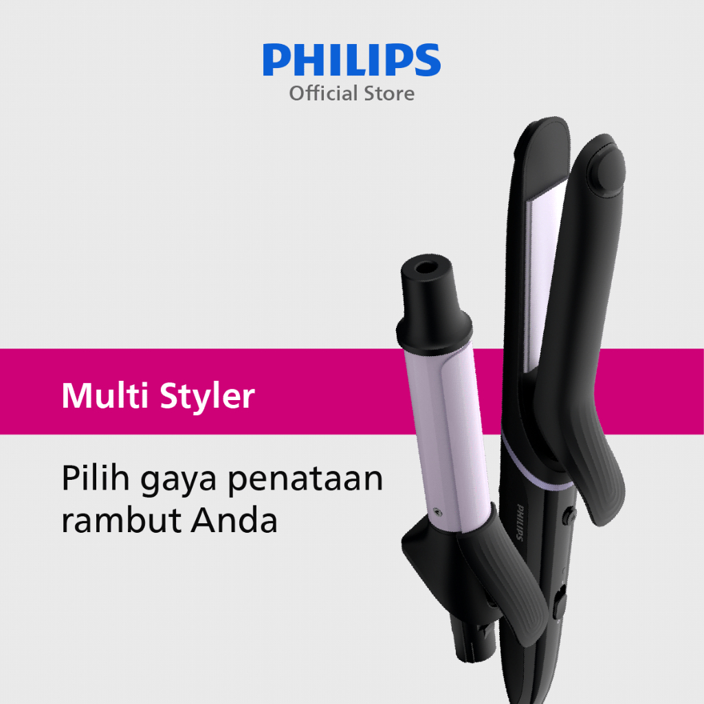Philips | Multistyler StyleCare | Alat Catok dan Pengeriting Rambut | Satu Alat Untuk Lebih Dari 10 