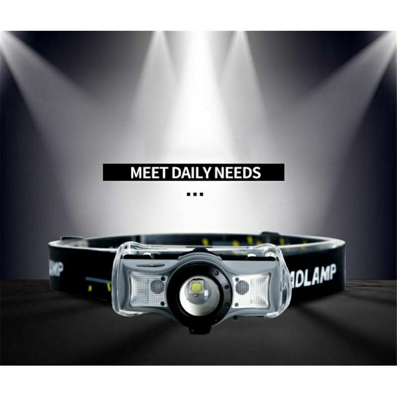 Headlamp Senter Kepala dilengkapi Sensor gerak untuk On/OFF nya