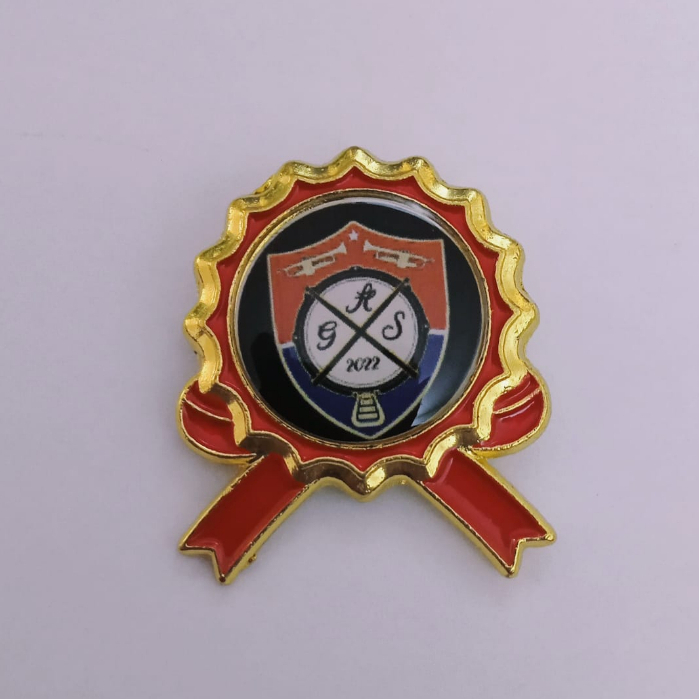 PIN PENITI Custom Pin Pita Merah Pin Organisasi