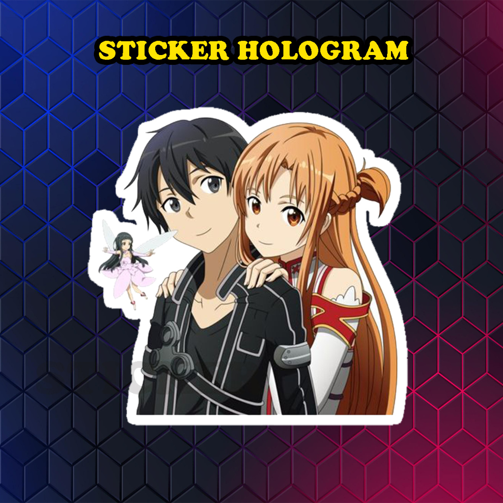 

Stiker Hologram Kirito Sword Art Online Family ukuran 8 cm