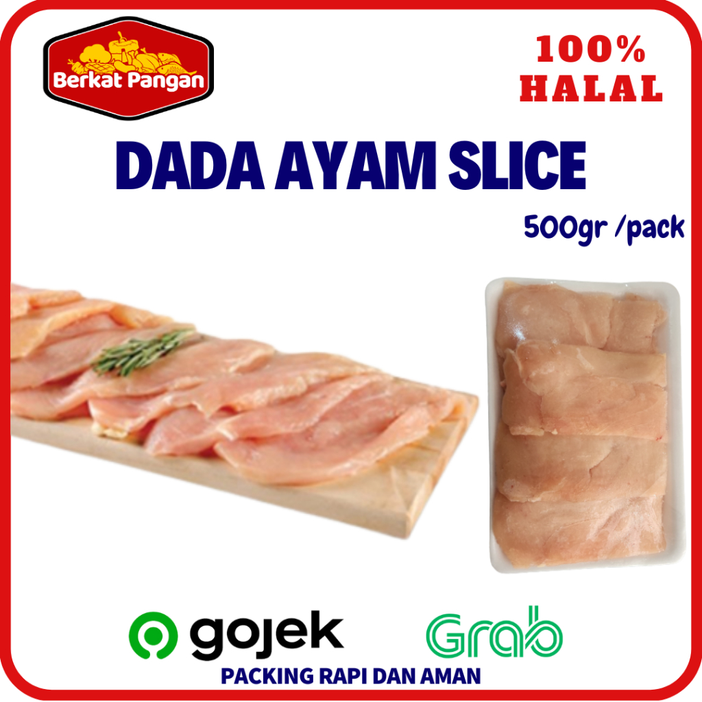 

Dada Ayam Slice 500gr / Slice Dada Ayam
