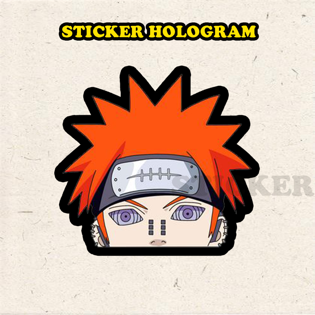 

Stiker Hologram Pain Akatsuki ukuran 6 cm