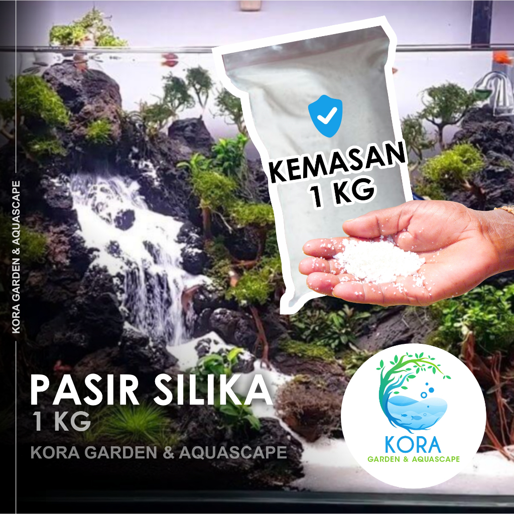PASIR SILIKA PUTIH AQUASCAPE AIR TERJUN / PASIR SILICA PUTIH / PASIR AQUASCAPE / PASIR AQUARIUM