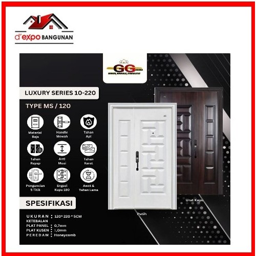 Pintu Baja GG Luxury 120x220