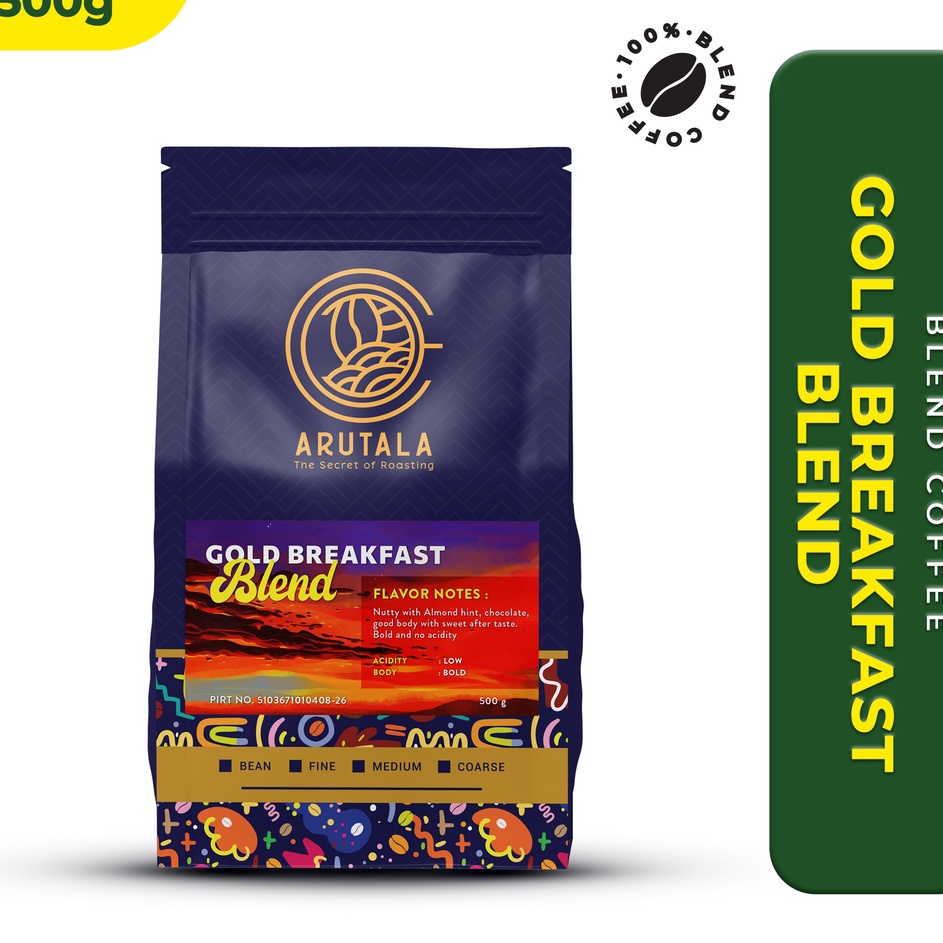 

Murah Banget ARUTALA Kopi Gold Breakfast Blend 500 gram Bestseller