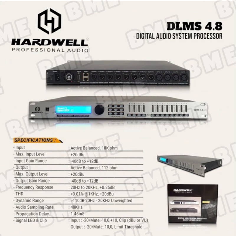 Digital Audio Management HARDWELL DLMS 4.8 / DLMS4.8 ORIGINAL 4in 8out