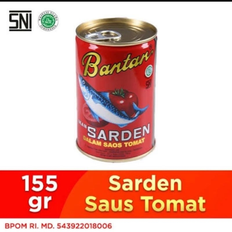 

Sarden Bantan Saos Tomat 155gr