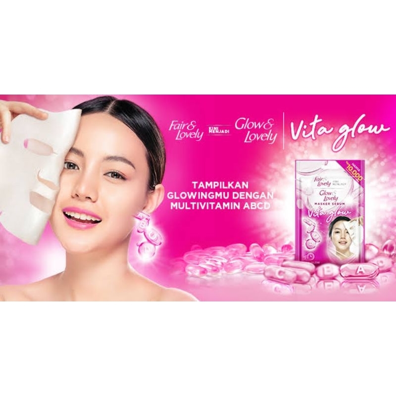 Fair & Lovely Masker Serum Vita Glow 20g ( Masker Wajah)