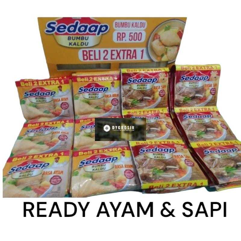 

DY ~ ISI 18 pc RENCENGAN SEDAAP BUMBU KALDU RASA AYAM KALDU RASA SAPI 9gr ISI 18pc SELAMA PROMO MASIH BERLAKU