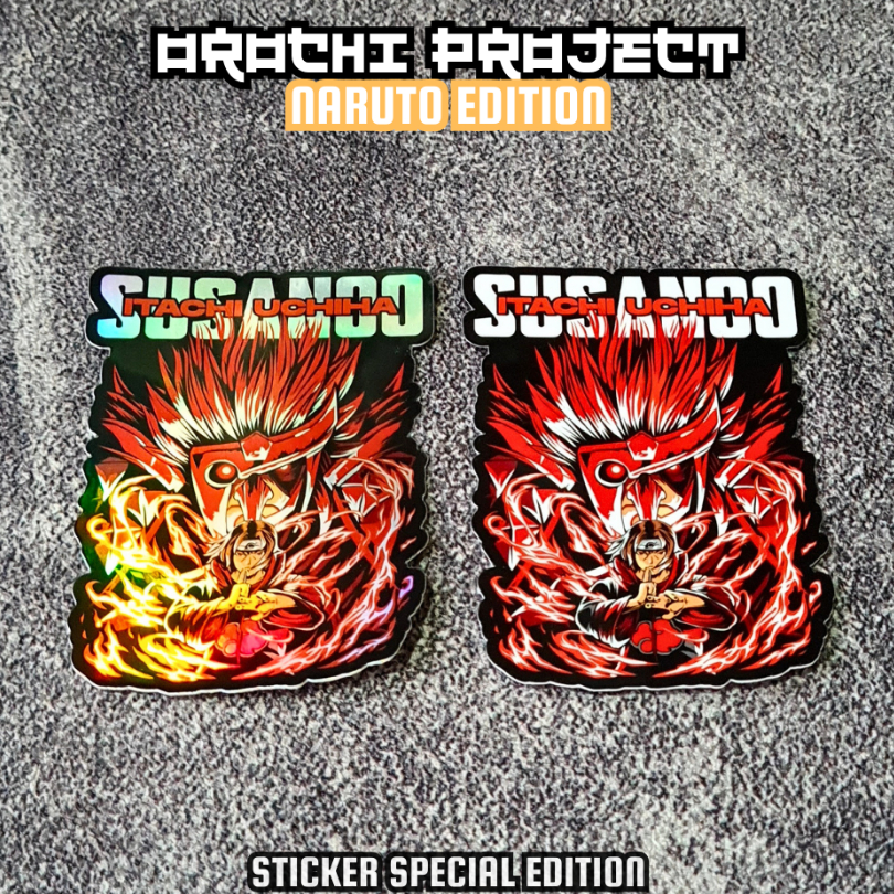 

Sticker Stiker Anime Susanoo Uchiha Itachi Naruto Hologram Glossy Anti Air HP Laptop Tumbler Motor Helm