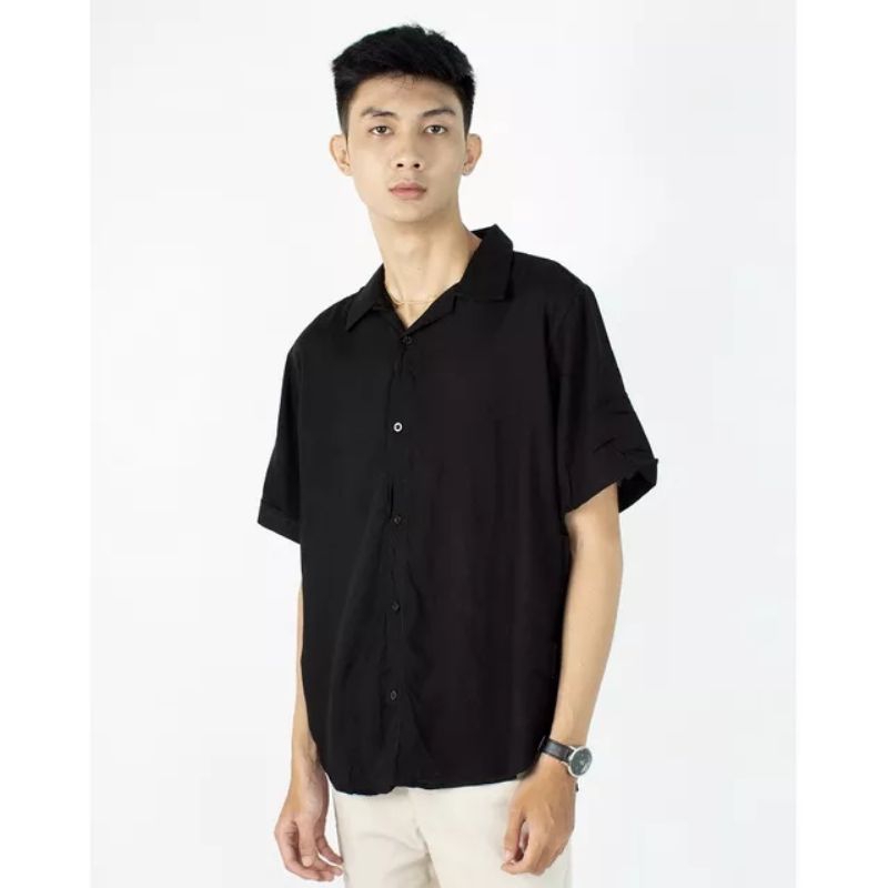 Kemeja Pria Hawai Keren Outfit Cowok Terbaru Katun Rayon Trandy Clothes Kekinian