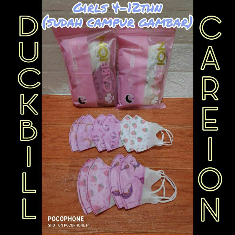 masker anak motif 3ply,Duckbill anak ,Kn 95 Kids ,Kf94 anak Berkarakter motif gambar