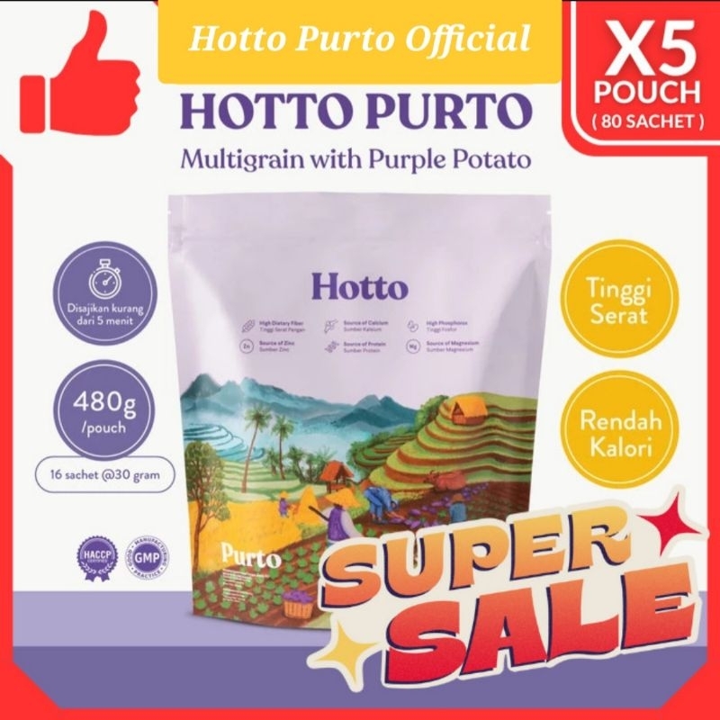 

SUPER BUNDLING !!! Hotto Purto 5 pouch (80 sachet)