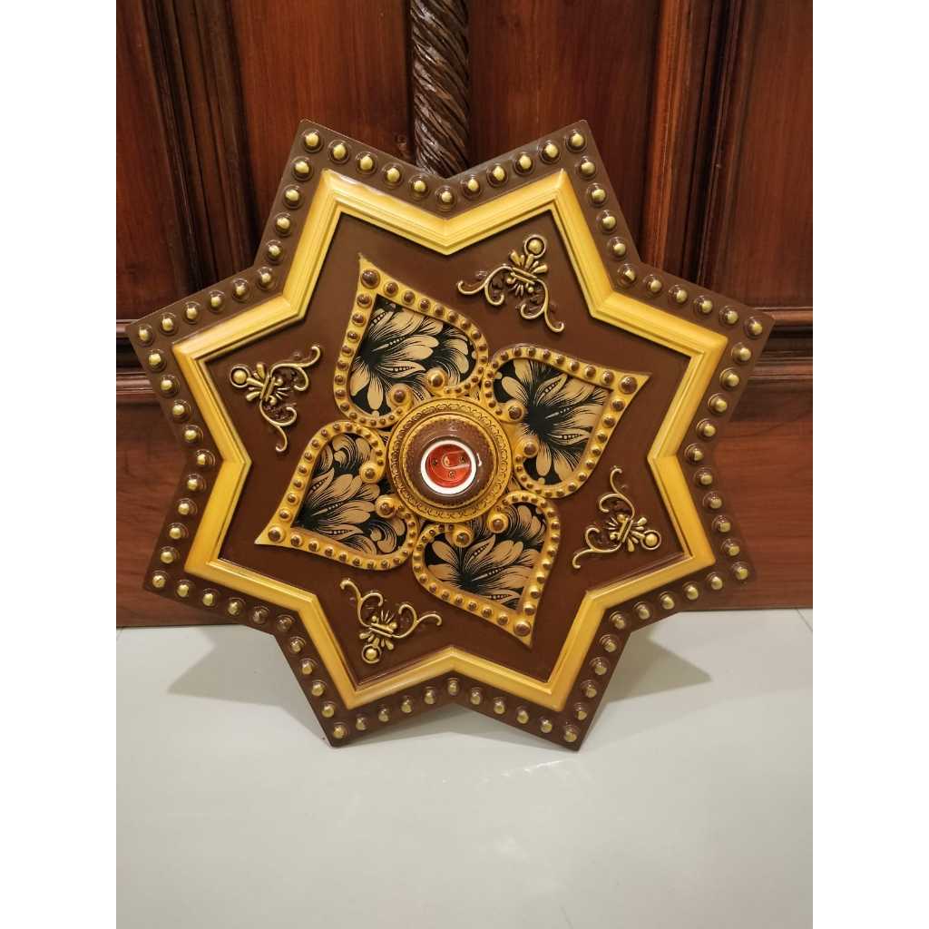 Fiting Lampu Ornamen hiasan plafon diameter 45 cm/FITING BESAR