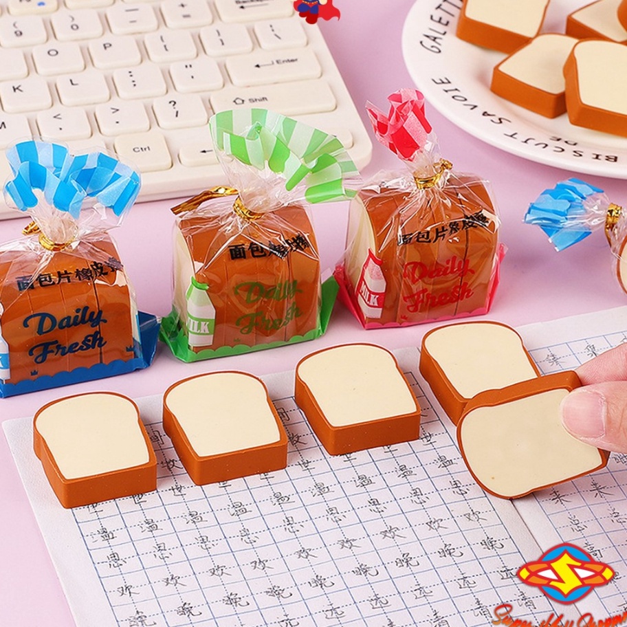 

Harga Termurah SMS Penghapus Pensil Karakter Roti Tawar Isi 4Pcs Eraser Toast Bread Hapusan Sekolah Korean Style Penghapus Pensil Lucu Bentuk Roti Panggang 4 Pcs Import