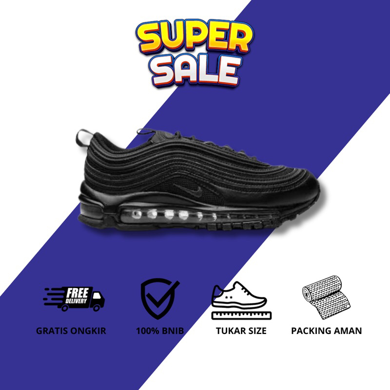 Sneakers Nike Air Max 97 Triple Black 100% BNIB