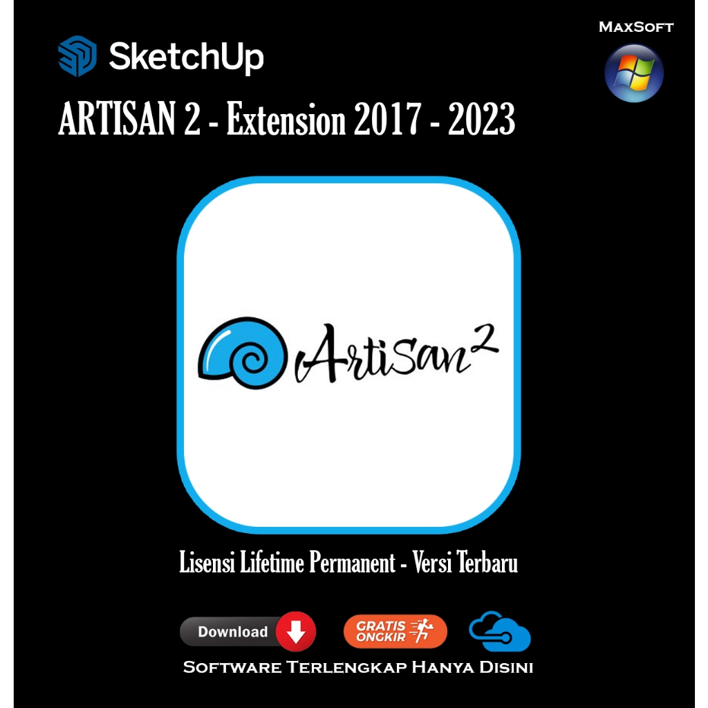 Artisan 2 [2023] Sketchup Extension Plugin Lisensi Permanen
