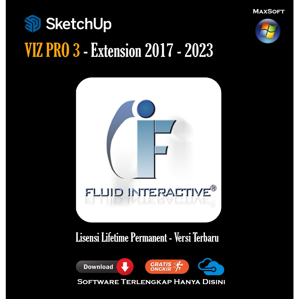 Viz Pro [2023] Sketchup Extension Plugin Lisensi Permanen