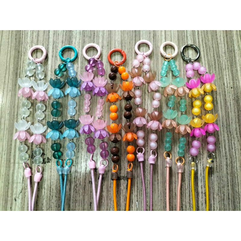 Lanyard Kalung HP/Gantungan HP Hiasan Bunga Kuncup《nOnkQess CRaFt》