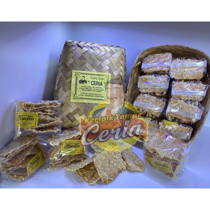

kripik tempe ceria 1 besek isi 15 pack