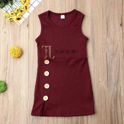 Diskon GedeTt0T4 tokolobo 11.11 Dress Anak Terta
