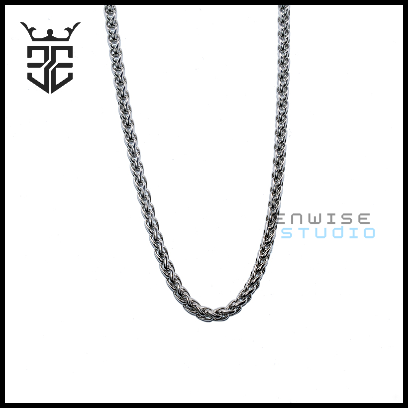 KALUNG TITANIUM MODEL TAMBANG ULAR PRIA WANITA ANTI KARAT