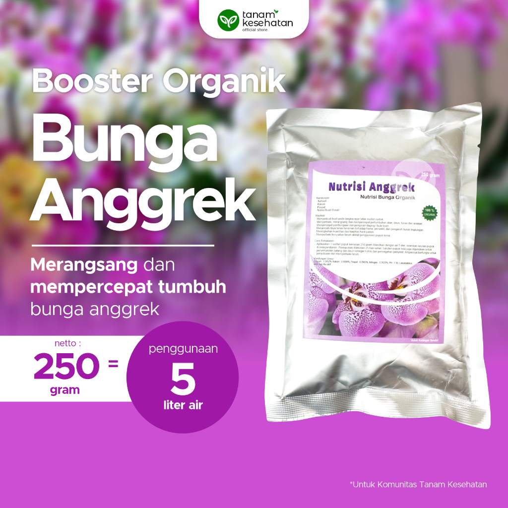 Pupuk Booster Penyubur Perangsang Tunas Berbunga dan Tidak Rontok Bunga Anggrek