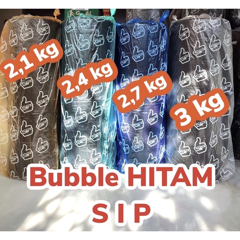 

Bubble Wrap Roll SIP HITAM 125cm X 50m Tebal / Plastik Packing Gelembung SIP Black